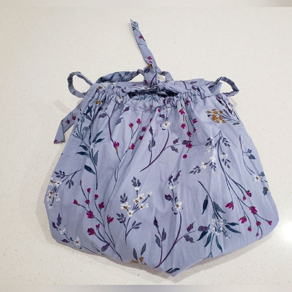 A New Day Ruched Halter Neckline Floral Spring Dress - Picture 5 of 6